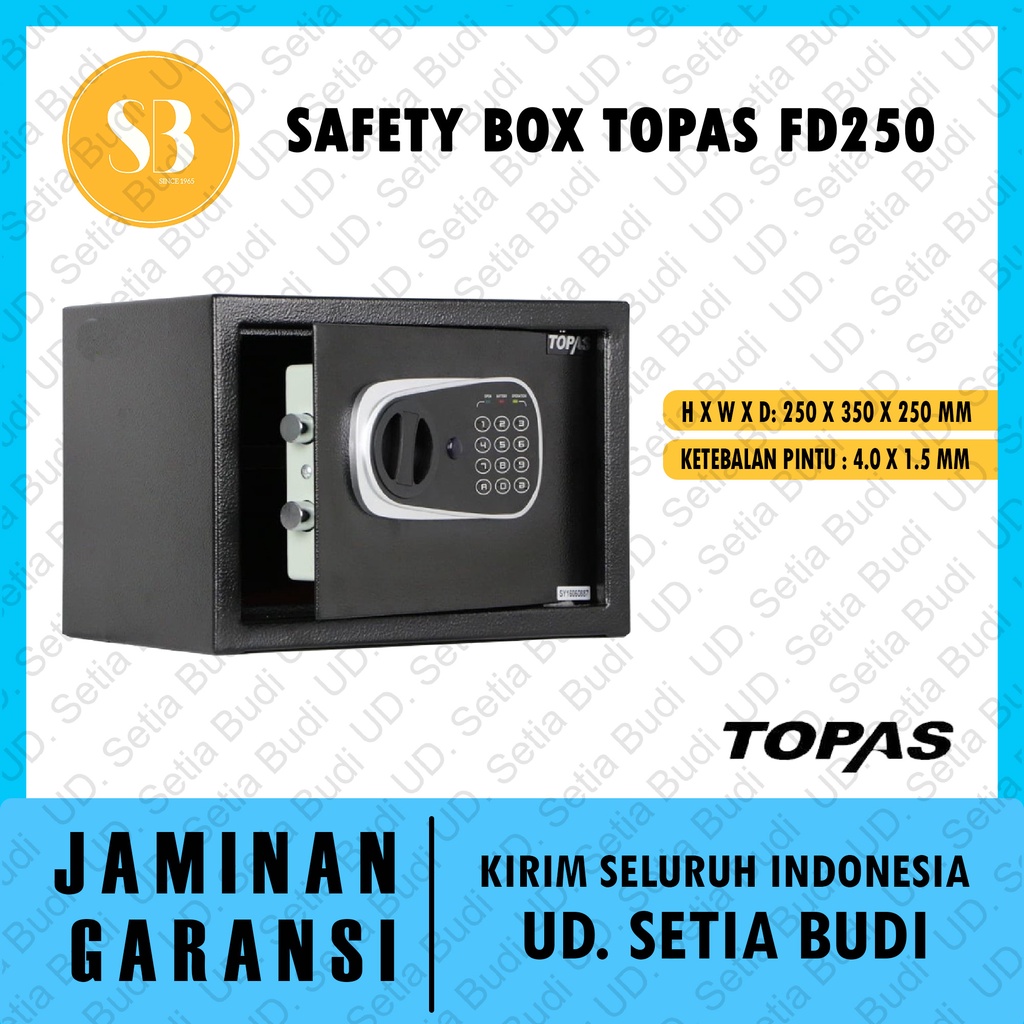 Safety Box Topas FD250 Asli dan Bergaransi