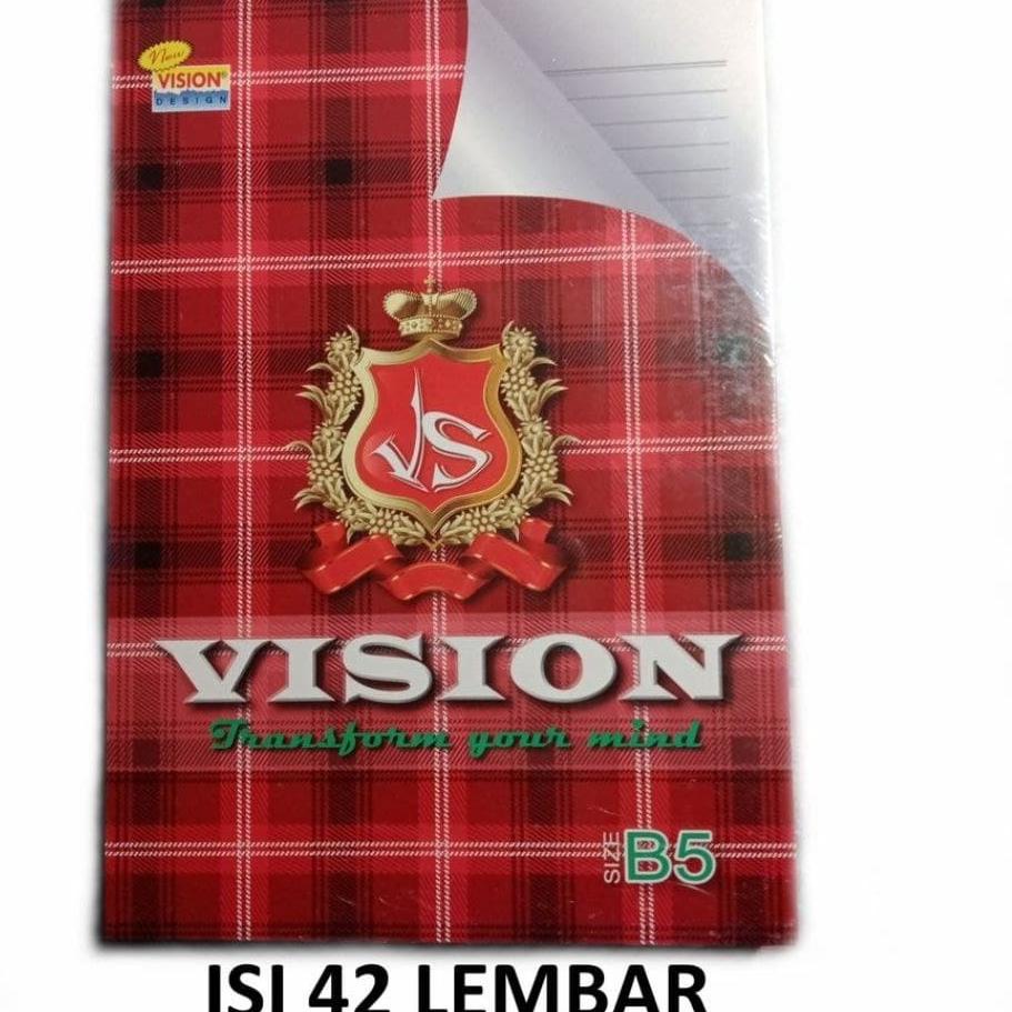 

(PROMO DCM83) [PAK] BUKU TULIS VISION BOXY B5 42 LEMBAR (6 PCS) ❁