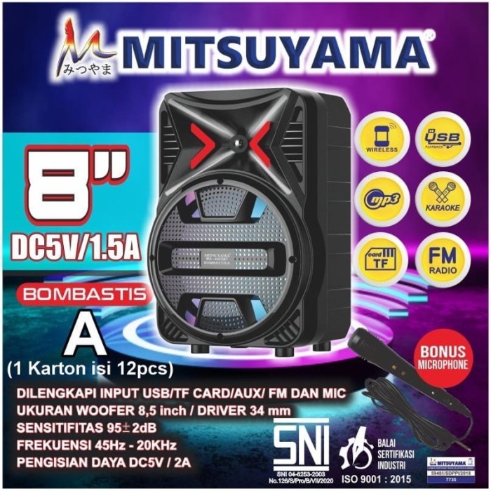 Mitsuyama Speaker Bluetooth Radio Speaker Aktif Speaker Quran MS-4043