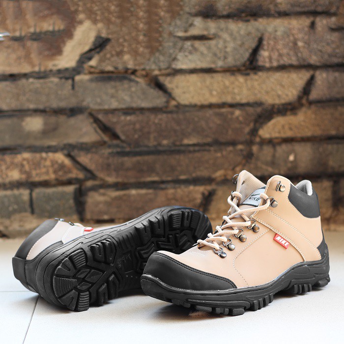 MS - PROMO COD Sepatu Gunung Fashion Pria Nike Amazon Cream Boots Safety Sport Outdoor Hiking Murah