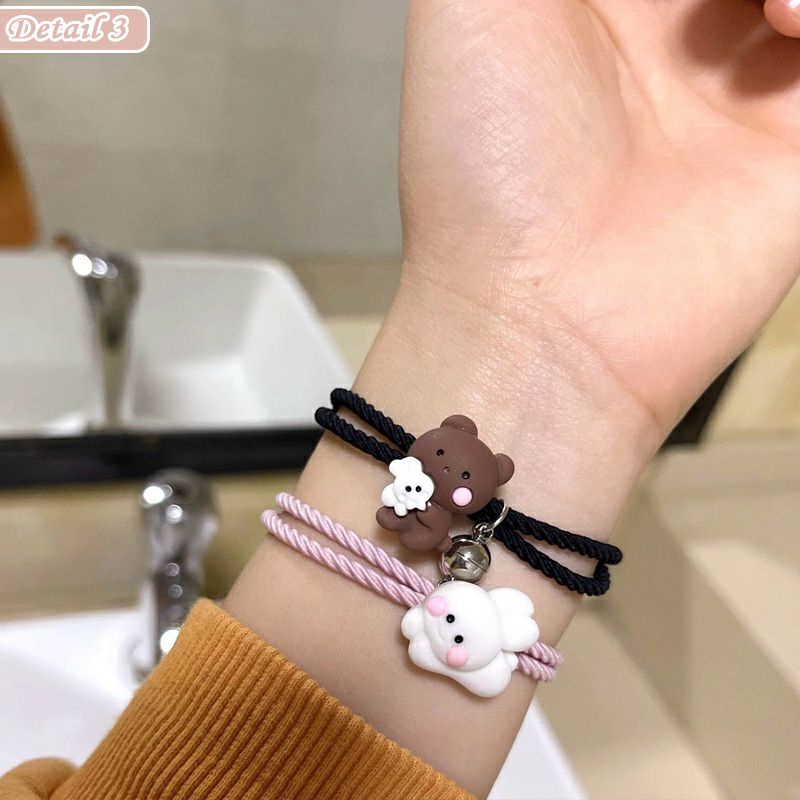 WB275 Gelang Couple Karakter Bear and Rabbit