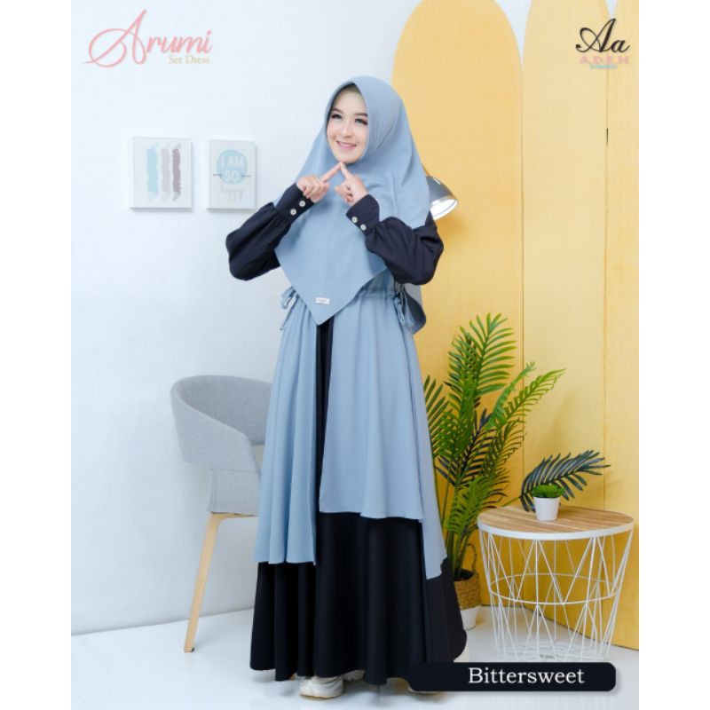 Arumi set dress aden hijab
