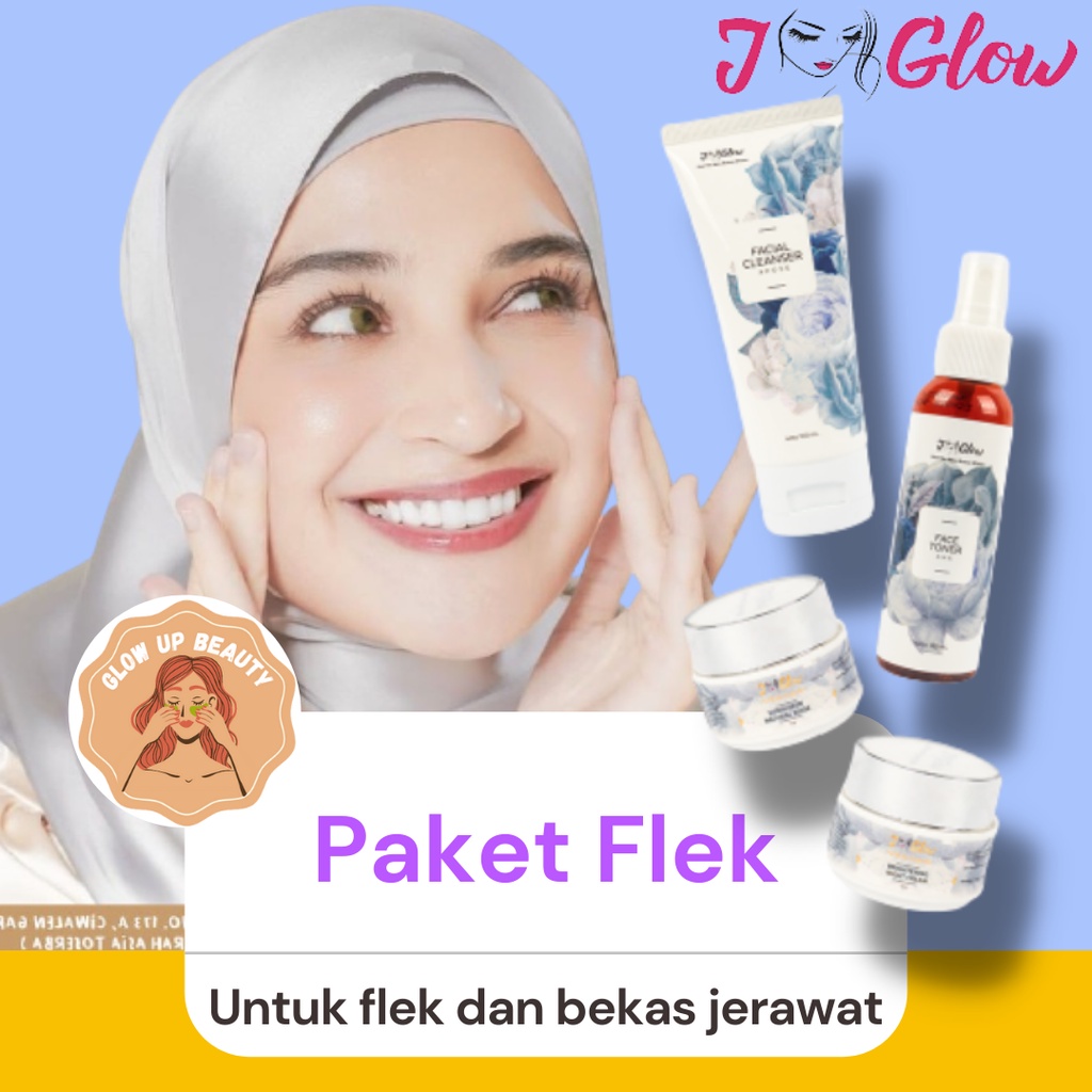 JGLOW PAKET FLEK COD FREE KONSULTASI Skincare Cream Perawatan Krim J Glow Pemutih Korea Glowing Whit