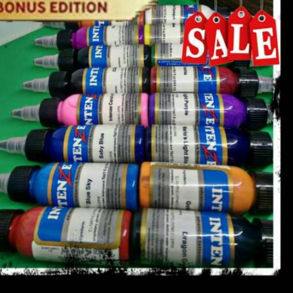 ωн ☛xv★ ЮЮ PROMO#ORIGINAL Tinta Tatto Tato Tattoo INTENZE 30ml 1oz ЮкωЮω