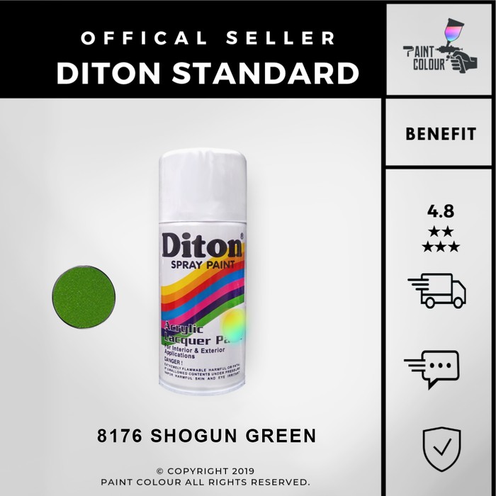 Diton 8176 Shogun Green Cat Semprot/Pylox/Samurai Motor/Helm/Gundam