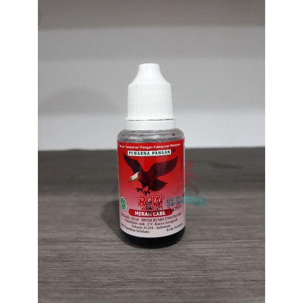 

Pewarna Cair Rajawali Merah Cabe 30ml