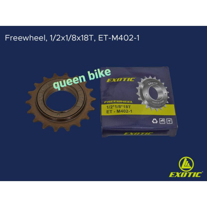 Freewheel Sproket Sepeda Ger Gir Sepeda 18t Drat Ulir EXOTIC