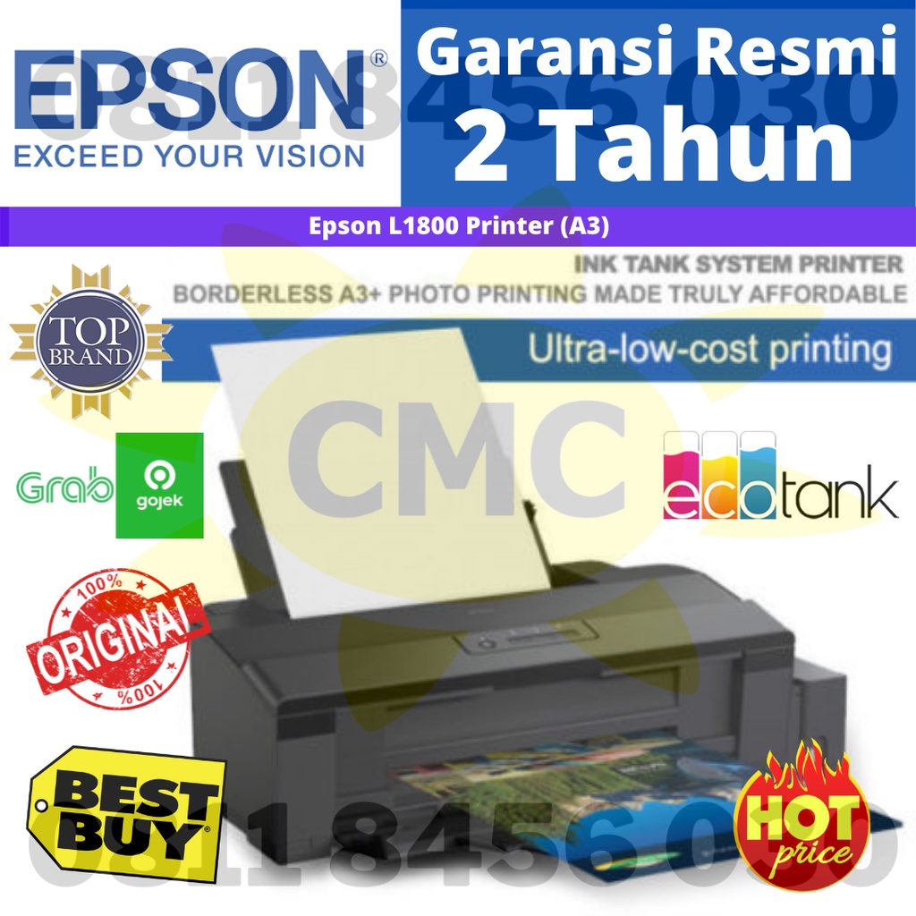 EPSON PRINTER L 1800 A3 RESMI