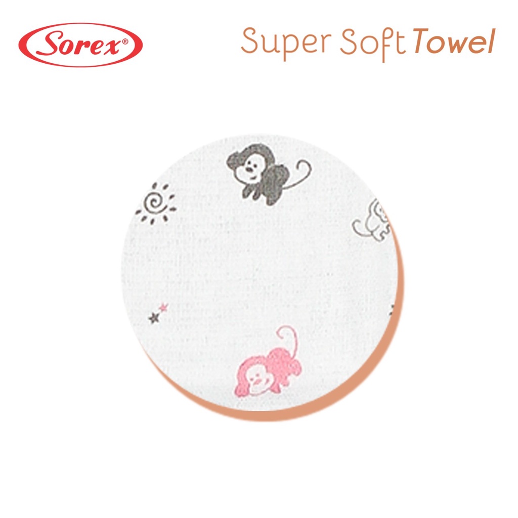 Handuk Mandi Bayi dan Balita 100% Sorex Katun Super Soft Premium Lembut Daya Serap Tinggi HM 893