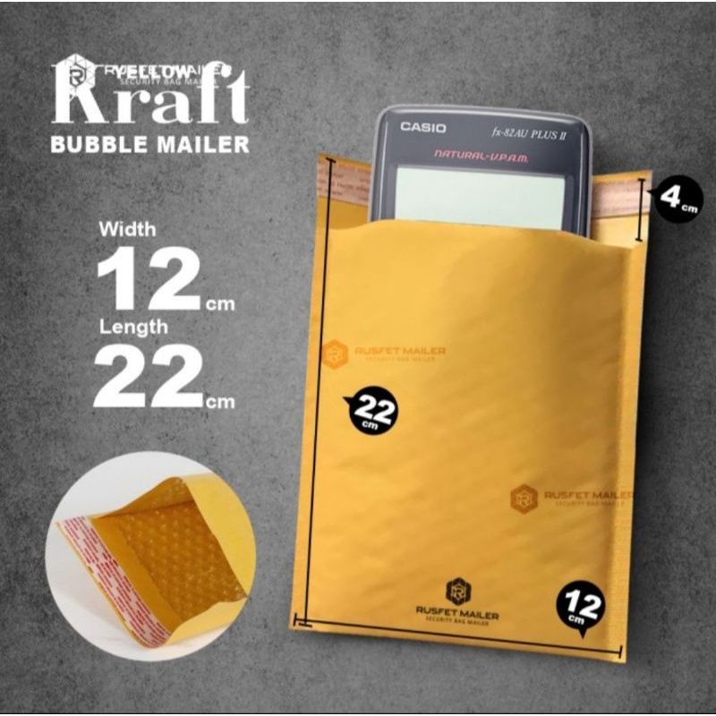 Amplop Bubble Mailer KRAFT