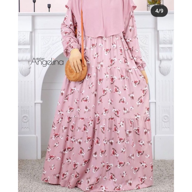 Atelier Angelina Bella Dress - Lamiac Dusty Pink XL Atelier Angelina Maret 2021