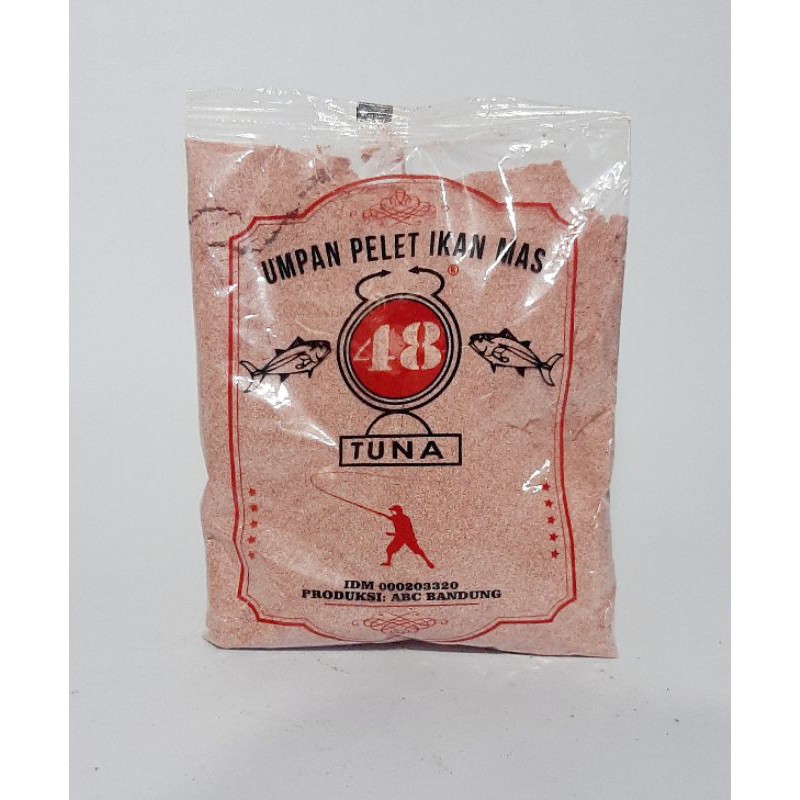 Pelet 48 Umpan Ikan MERAH/COKLAT Tuna, Belut