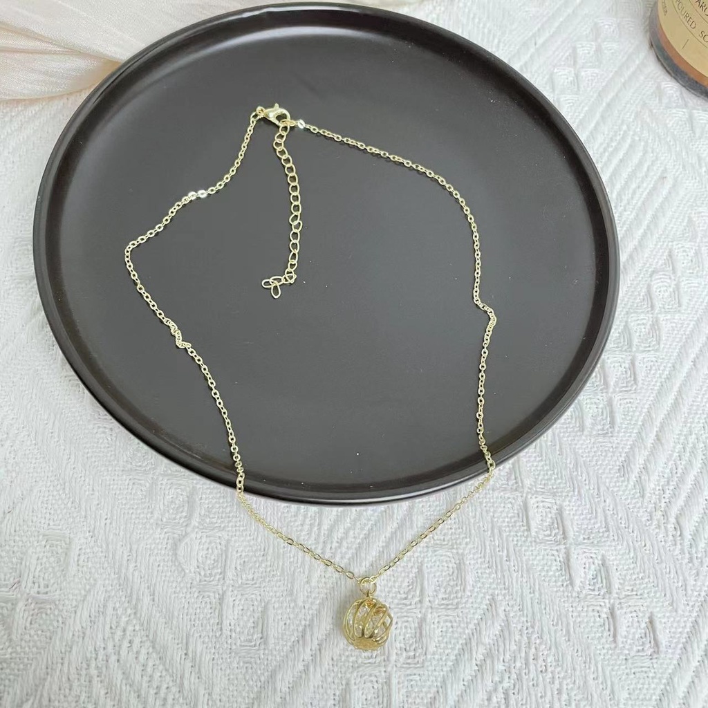 Kalung Rantai Dengan Liontin Batu Zircon Mewah Gaya Korea Untuk Wanita