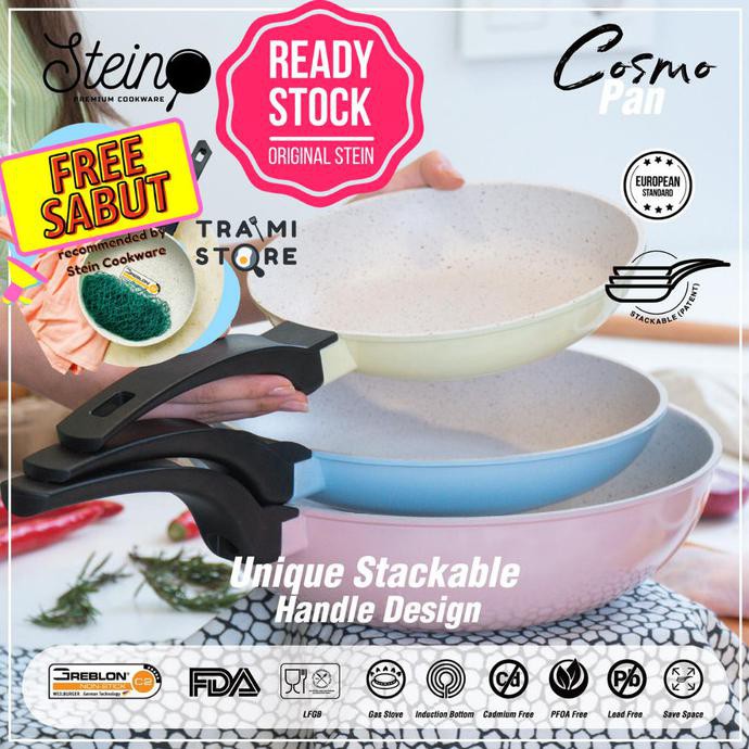 Ready Stok Stein Steincookware Cosmo Pan Stackable 4 In 1 Panci Tumpuk