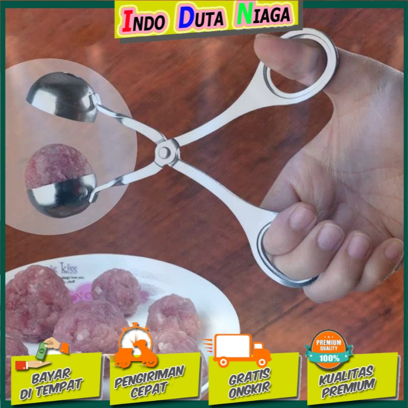 Transhome Meatball Spoon Scoop Gunting Sendok Pembuat Bakso D0985