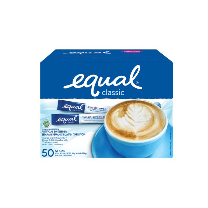 

UKRION-Equal Classic Sweetener Sachet (50 Sticks)-ss