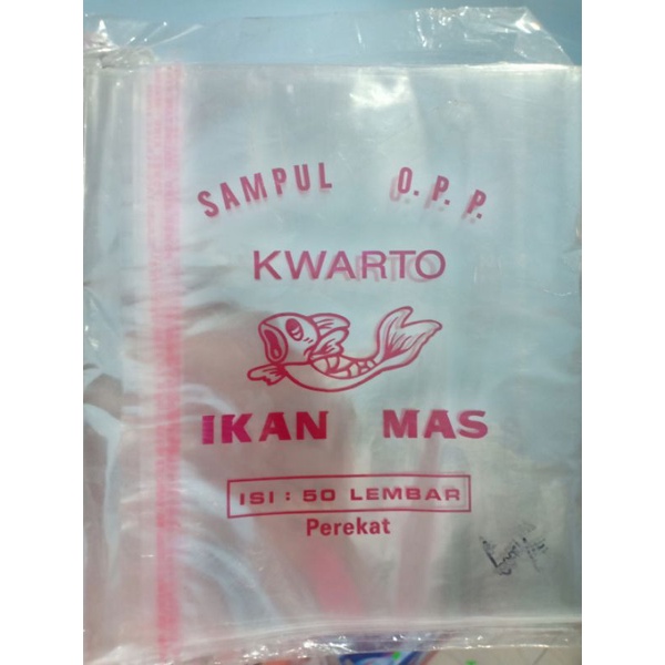 

(80gr) 1pak sampul buku plastik Kwarto isi 50