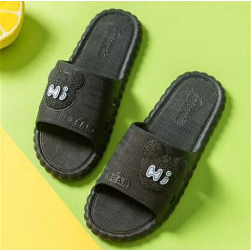 Sandal aslop Jelly Wanita Ban Motif Bear Timbul Hi/Sandal Kokop Jelly Karet Wanita Motif Bear/Sandal Jelly Wanita Motif Hi Bear/Sandal Wanita Lucu/Sandal Karet Kokop Wanita Terbaru/SandL Wanita