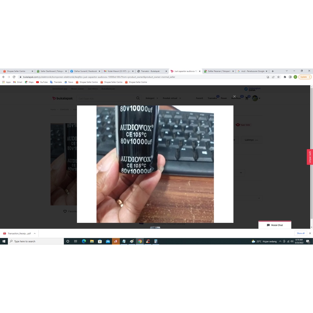 elko audiovox 10000uf 80v