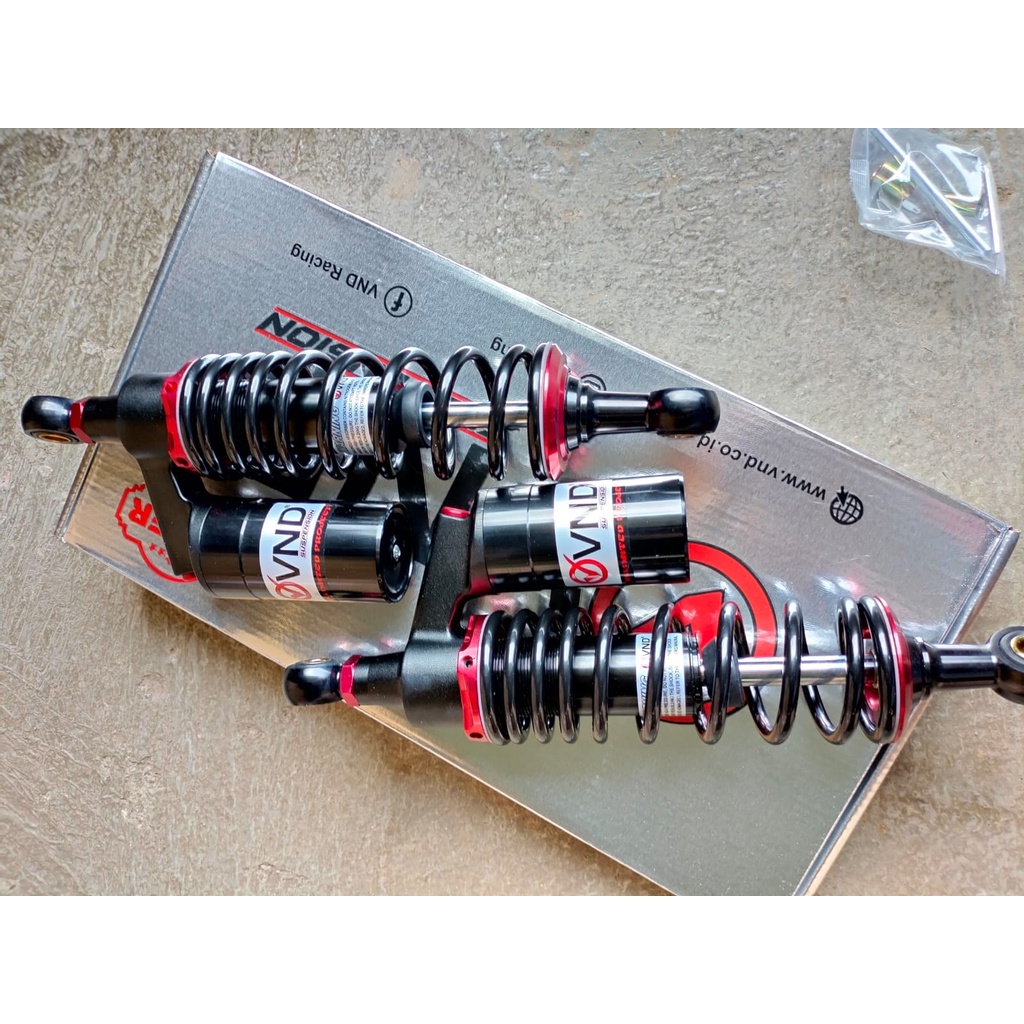 shock / shockbreaker vnd original motor bebek 280 320 340mm tiger mx king shogun dll pnp - charmoto