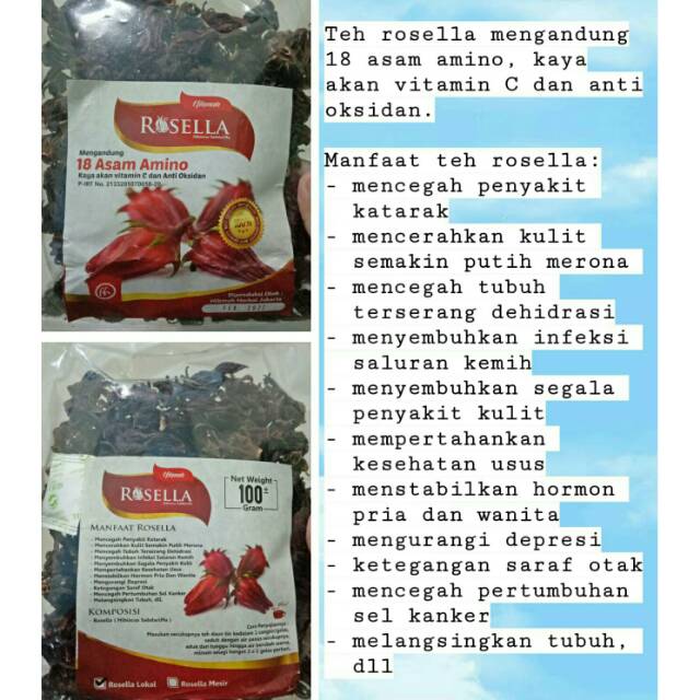 

Teh Rosella merah 100gram