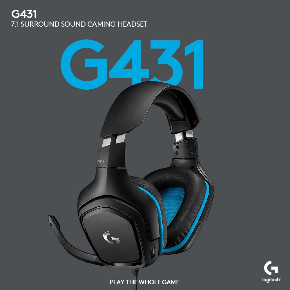 Headset Gaming Logitech G431 7.1 Surround Gaming