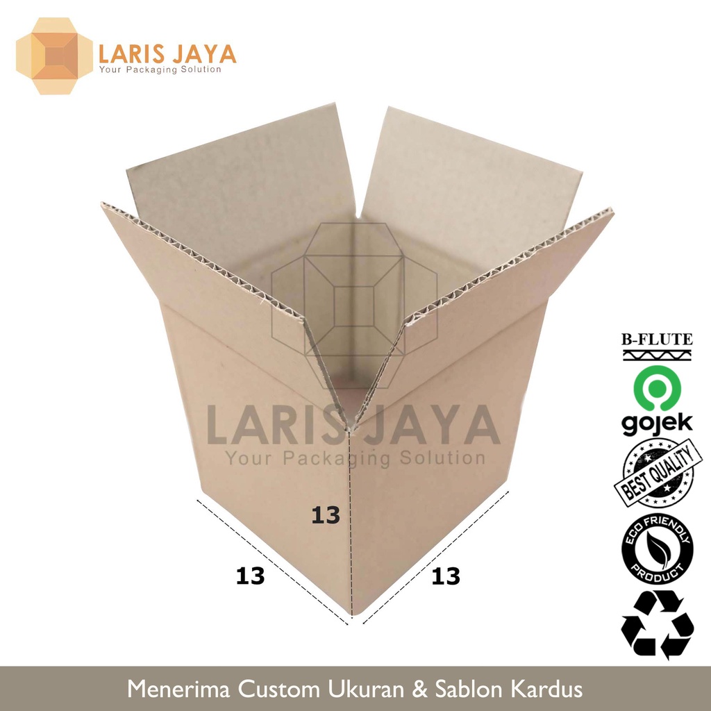 

Kardus / Box / Karton / Kotak Packing Kubus - 13 x 13 x 13 cm ( Kardus 13 x 13 x 13 cm )