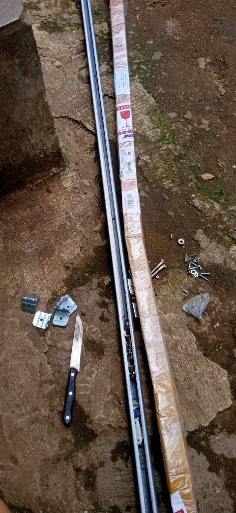 Rel Pintu Geser Gantung Sliding Besi J3 180 Cm
