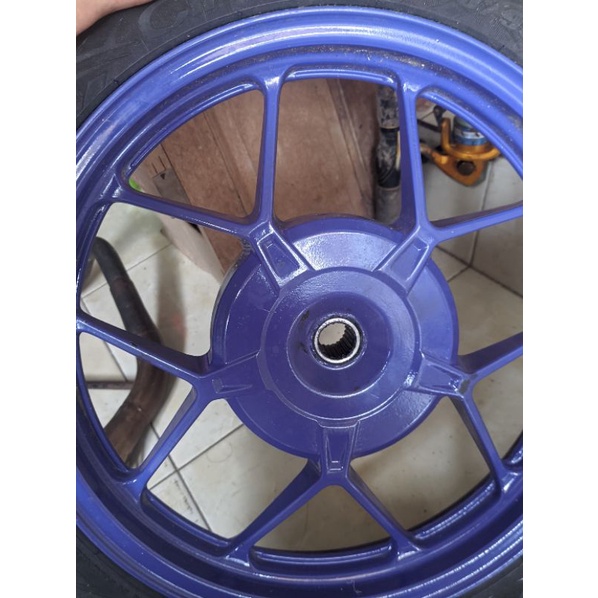 sepasang velg vario 125/ vario 150 second repaint ungu bisa repaint ulang sesuai request