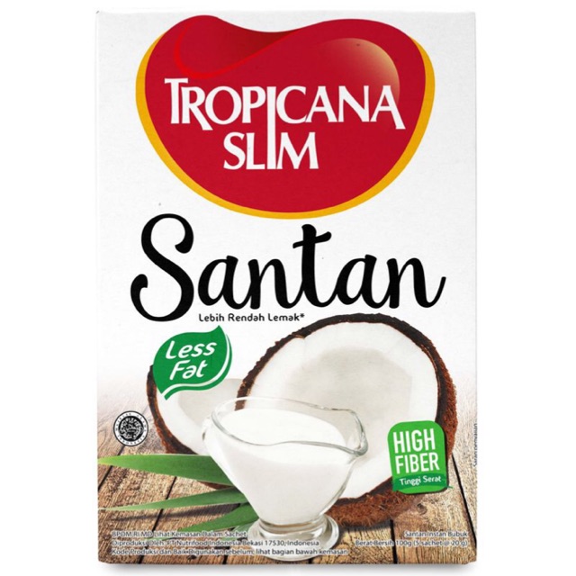 

TROPICANA SLIM SANTAN BUBUK 5x20G