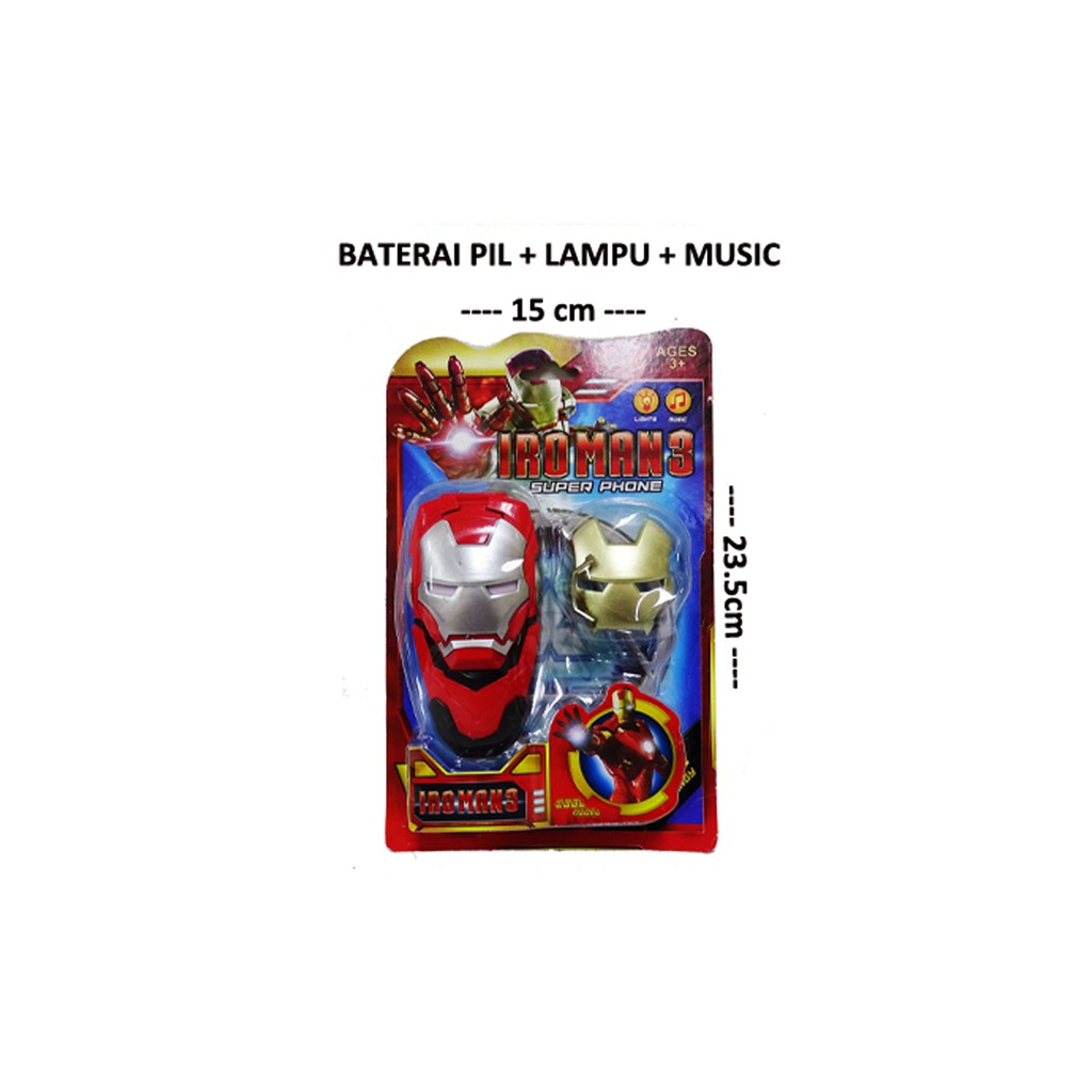 Sekawantoys Mainan Anak Ironman3 Super Phone / Telephone Robot Ironman TERMURAH ( SKW.9922B )