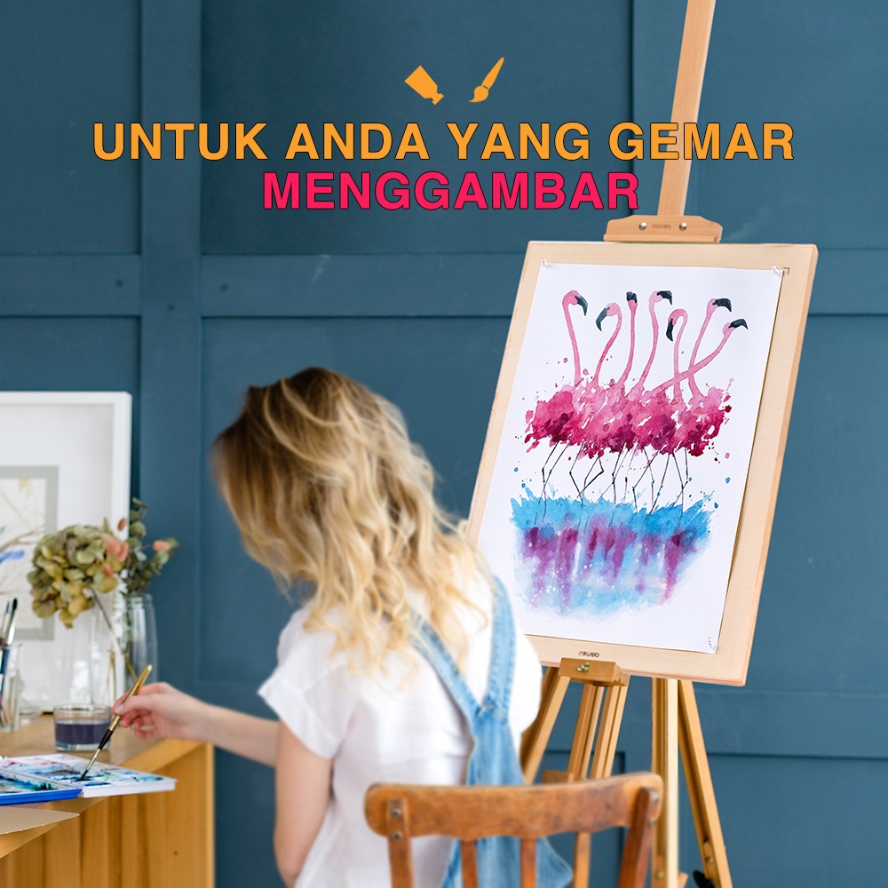 

Deli Watercolor Paint Paper / Kertas Gambar / Canvas 4K/8K/16K/32K 20 Lembar Kertas 230g 739XX