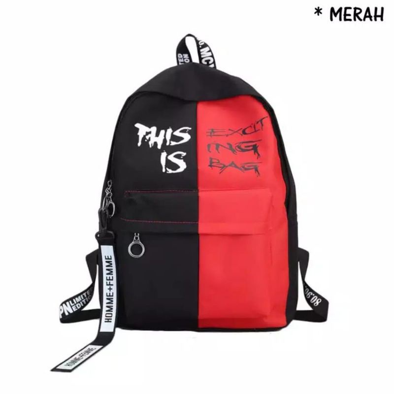 Backpack 2in1 Tas Ransel sekolah anak SD by Zellshop