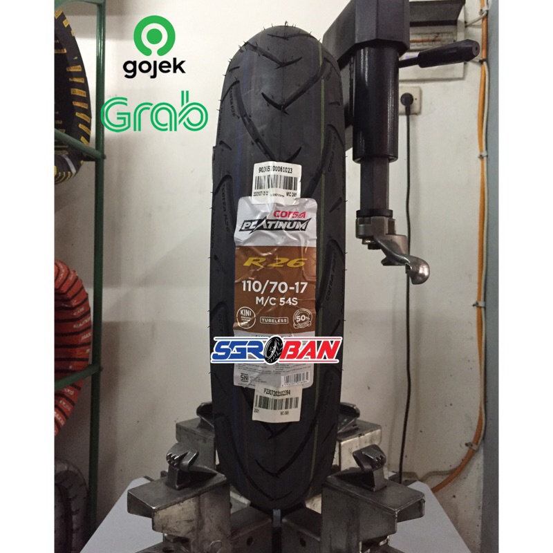BAN CORSA R26 110/70-17 TUBELESS CORSA PLATINUM CB150R VIXION BYSON PROMO