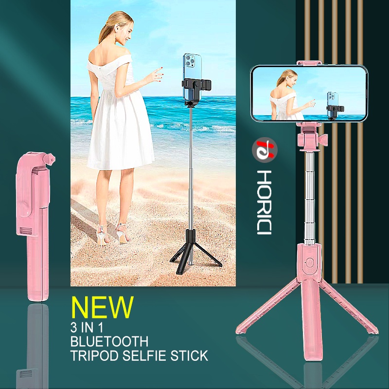 Promosi Murah 3 In 1 Selfie Stick Bluetooth , 3 In 1 Bluetooth Tripod Tongsis, Bluetooth Tongkat Selfie, Selfie Light