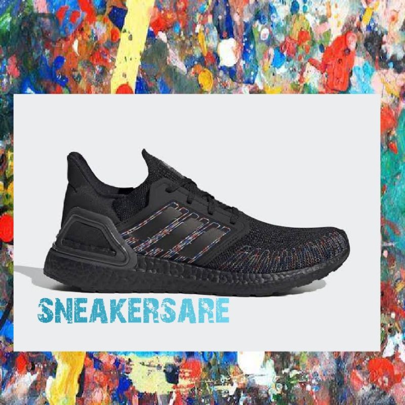 Sepatu Adidas Ultraboost 20 Black Multicolor