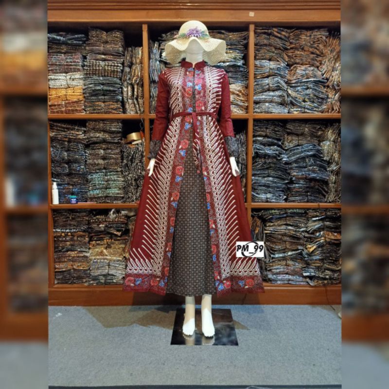 Gamis Batik Wanita Model 2019 / Gamis Katun Prima Halus Orriginal Batik Pekalongan