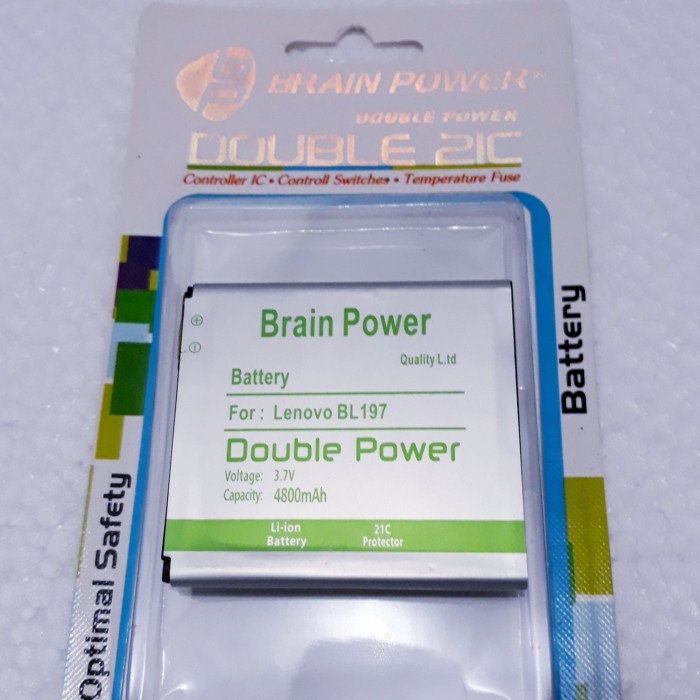 Double Power Battery Batere Batre Baterai Brain Power Lenovo A800 A820 s868T s720 S750 A798 BL197 BL 197
