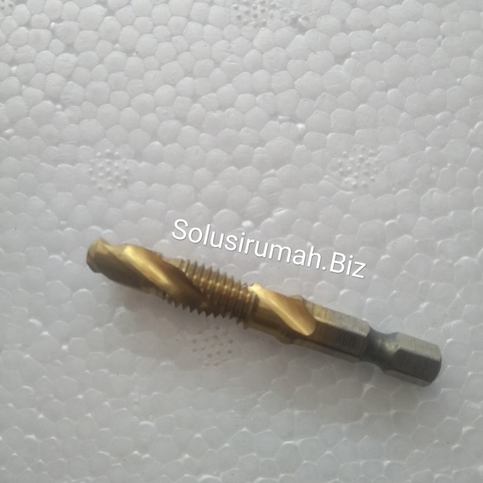 MATABOR PEMBUAT ULIR M8 8MM 1BIJI BAUT TAP HEX DRILL BIT TITANIUM MATA