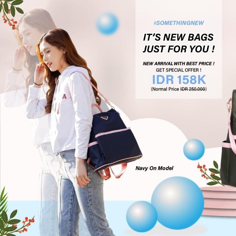 Tas Backpack Cangklong Rangsel Hellen Jims Honey