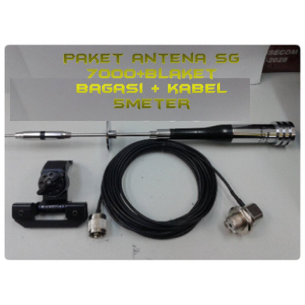 Murah  RADIO KOMUNIKASI Paket Antena SG 7000 + Braket Bagasi + kabel 5meter