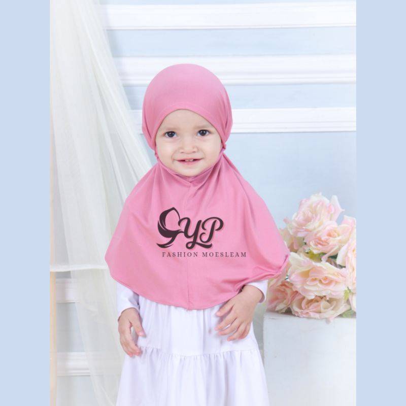 Jilbab Anak Bayi Bergo usia 1-4 th all size / HIJAB BABY