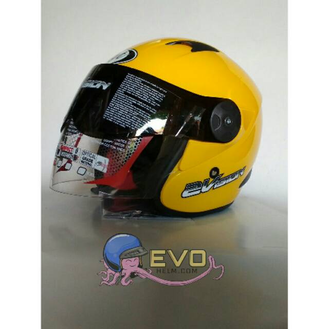 HELM KYT 2 VISION SOLID - CRYMSON YELLOW