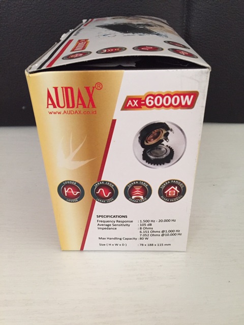 Tweeter Audax ax 6000 waterproof (tahan air) Audax ax 6000w