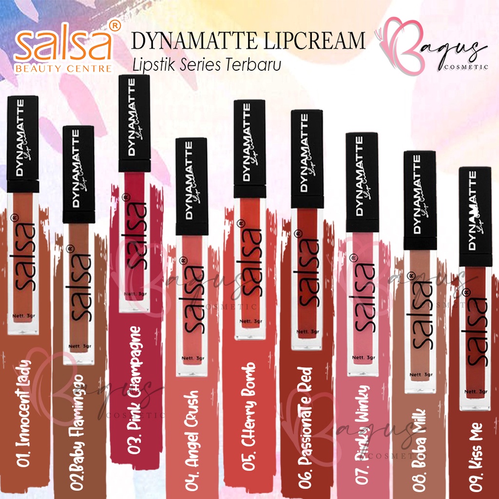 ⭐BAGUS⭐SALSA DYNAMATTE LIPCREAM BPOM | Lip Cream Seri Baru