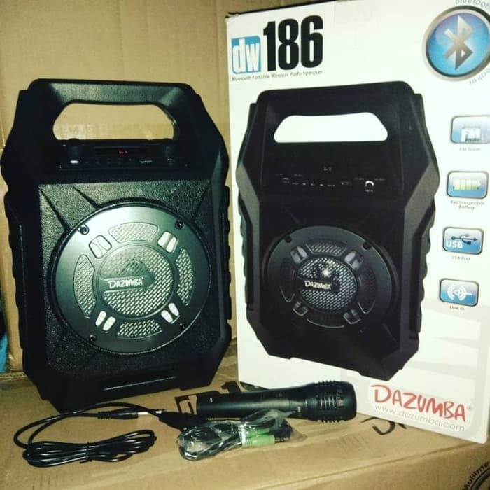 Speaker Aktif Portable bluetooth and radio Dazumba DW186 - dazumba 186