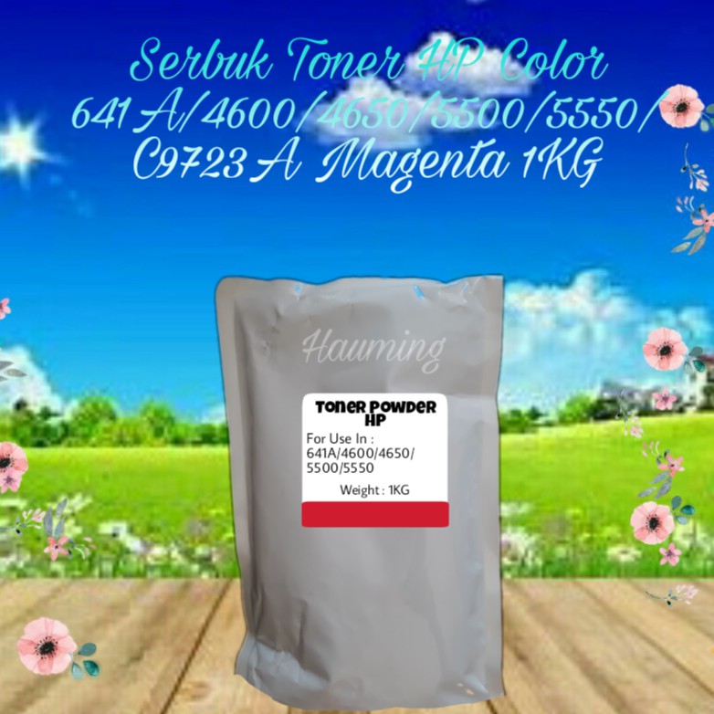 Serbuk Toner HP 641A 4600 4610 4650 4600dtn 4600hdn 4600n 4650dn 4650hdn 4650n C9723A Magenta 1kg
