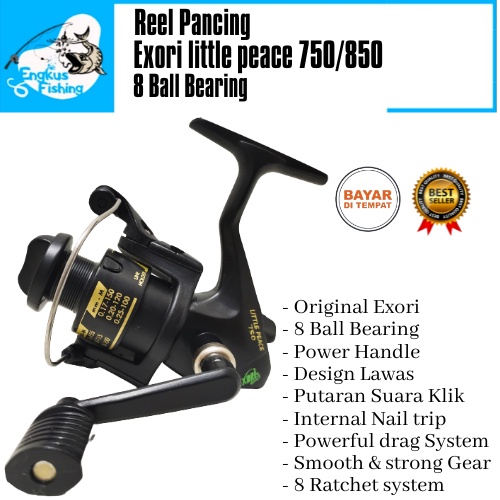 Reel Pancing Exori Little Peace 750/850 Original (Power Handle) Murah - Engkus Fishing