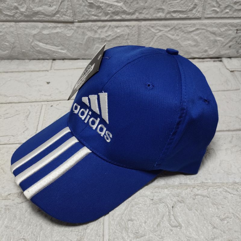COD TOPI BASEBALL UNISEX LOGO ADIDAS PRIA WANITA TOPI BASEBALL HAT ADIDAS-biru