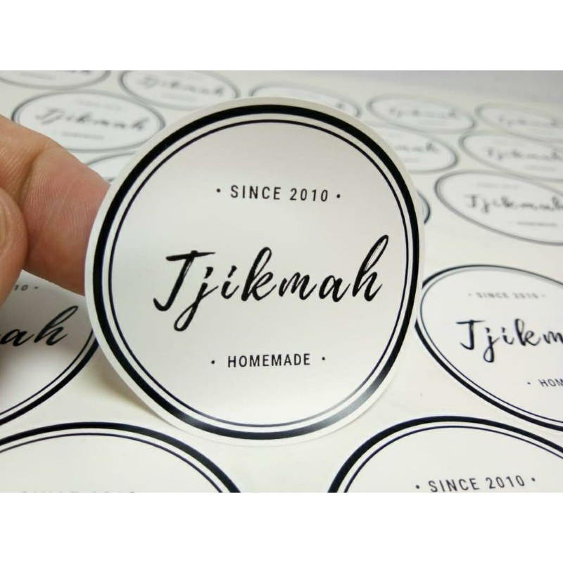 

CETAK STIKER LABEL A3+ PRINT + CUTTING STICKER VINYL MODEL BEBAS STIKER PRODUK